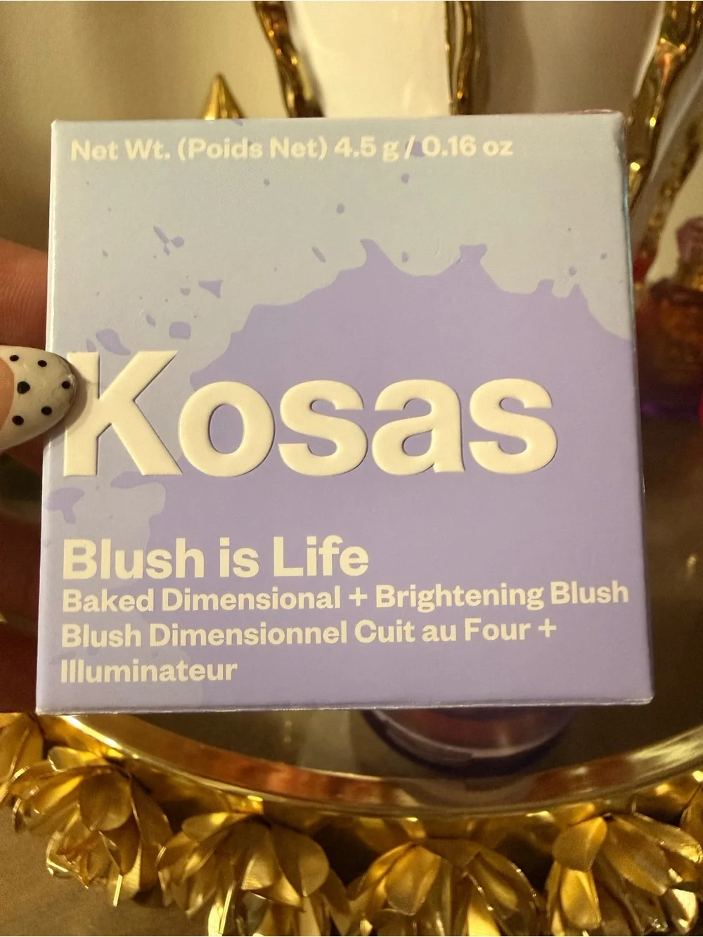 Kosas Blush Is Life Baked Blush — Hype - Warm Poppy Pink